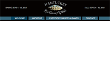 Tablet Screenshot of nantucketrestaurantweek.com